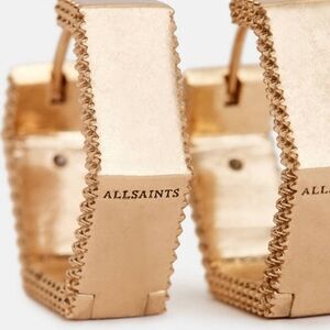 AllSaints Gold Hoop Earrings